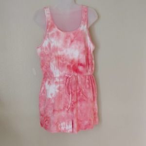 Lili's Closet Pink Tie Dye Romper   Size L juniors